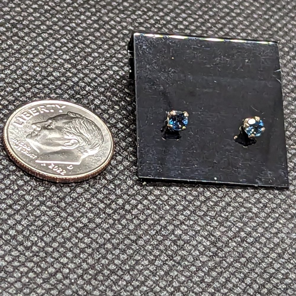 Tiny Tanzanite Studs - image 3